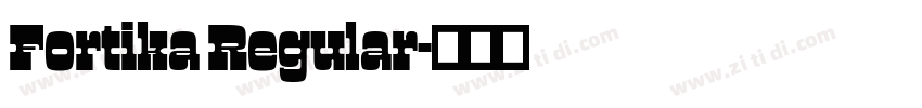 Fortika Regular字体转换